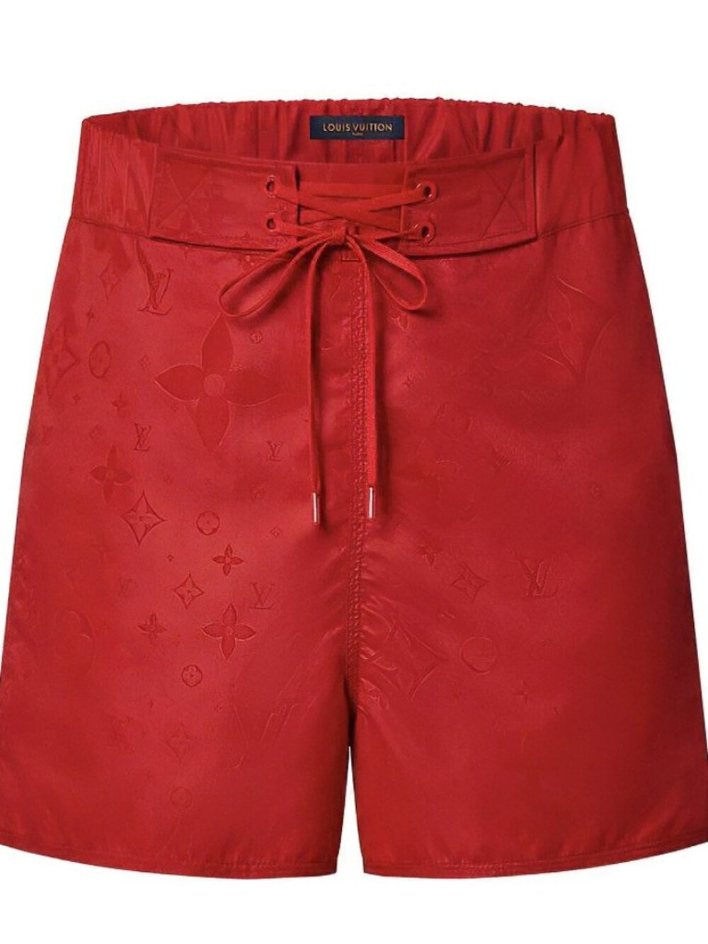Louis Vuitton 3D Pocket Monogram Board Shorts Red